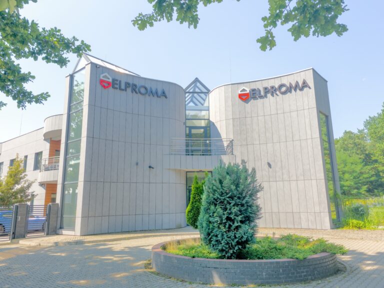 Zdjęcie siedziby Elproma Electronics w Czosnowie.